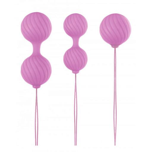 Luxe O Weighted Kegel Balls Pink